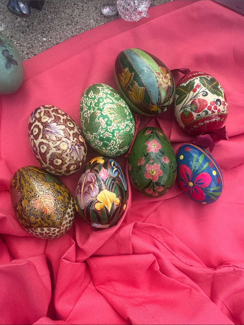 Hand-Painted Decorative Easter Eggs - Multicolor